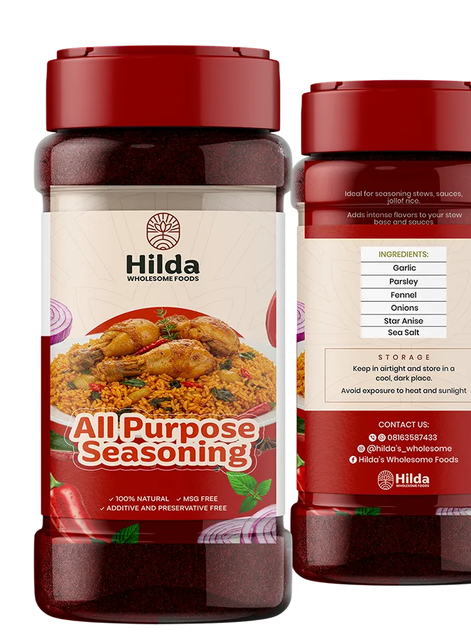 Hilda’s Wholesome Foods 1 - Stracct Marketing Solutions ALL PURPOSE SEASONING - Stracct Marketing Solutions - Crafting Brands That Build Legacies